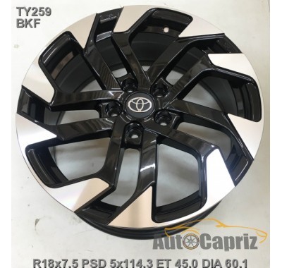 Диски Replay TY259 BKF R18 W7.5 PCD5x114.3 ET45 DIA60.1